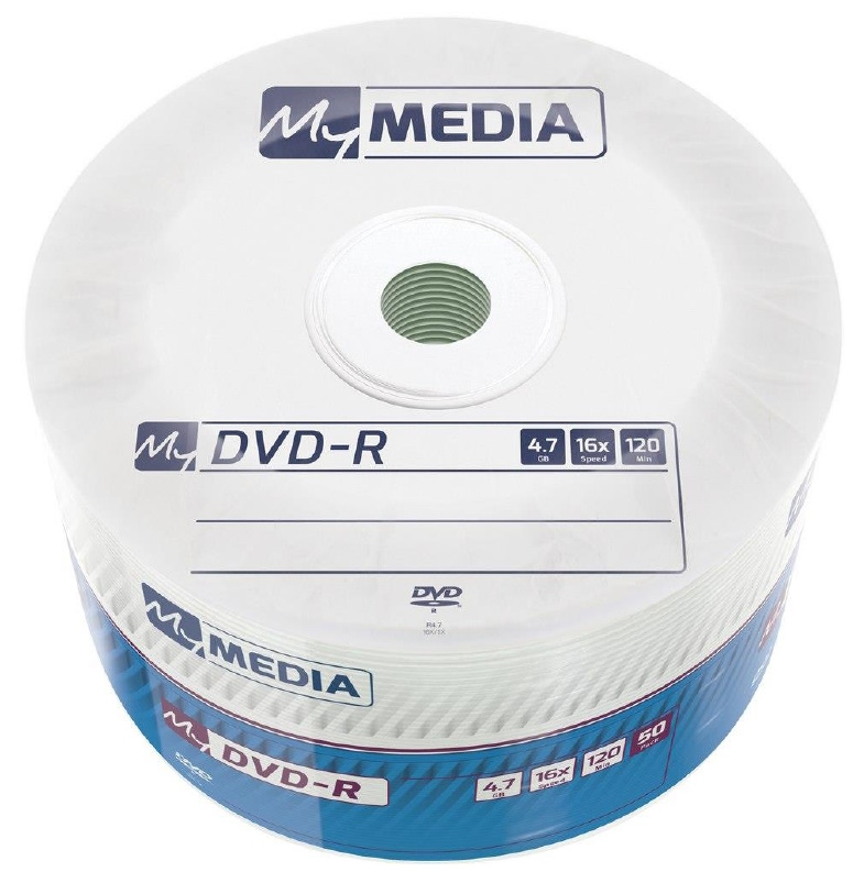 Диск MyMedia DVD-R 4.7GB 16X MATT SILVER Wrap ( Без шпинделя-50шт) 69200